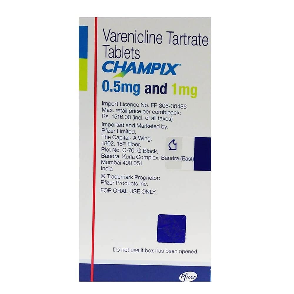 champix 0.5 mg and 1 mg